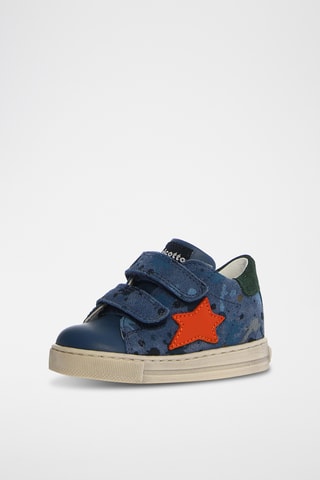 Sneakers in pelle - Blu e multicolore