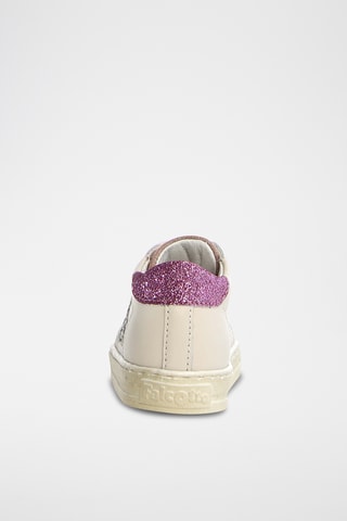 Sneakers in pelle - Bianco e rosa