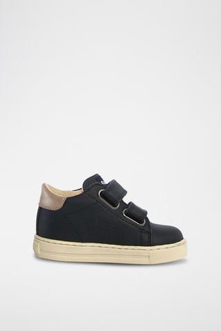 Sneakers in pelle - Beige e blu