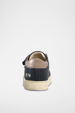 Sneakers in pelle - Beige e blu