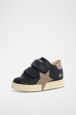 Sneakers in pelle - Beige e blu