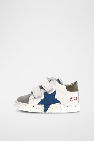 Sneakers in pelle - Bianco e grigio