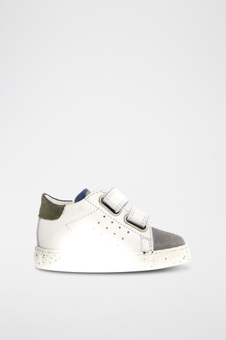 Sneakers in pelle - Bianco e grigio