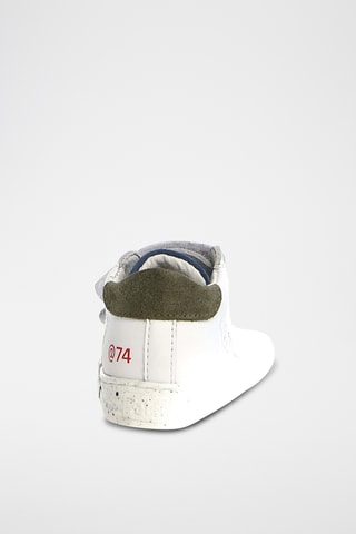 Sneakers in pelle - Bianco e grigio