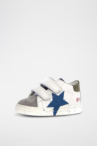 Sneakers in pelle - Bianco e grigio