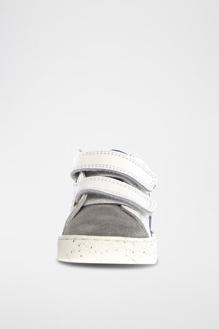 Sneakers in pelle - Bianco e grigio