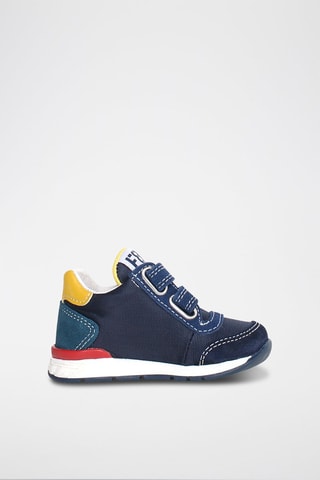 Sneakers in pelle New Ferdi - Bianco, rosso, blu e giallo