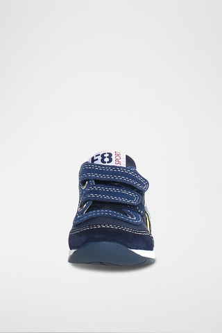 Sneakers in pelle New Ferdi - Bianco, rosso, blu e giallo