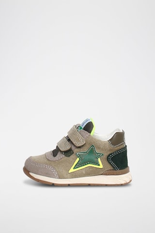 Sneakers in pelle New Ferdi - Beige e blu