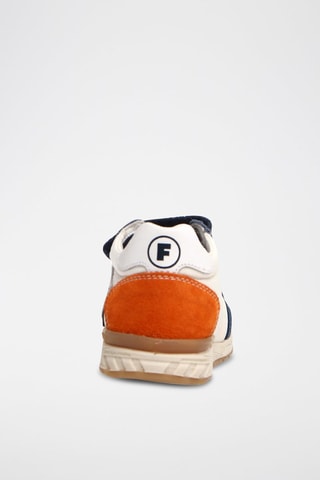 Sneakers in pelle - Bianco e blu