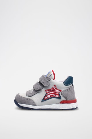 Sneakers alte in pelle - Grigio