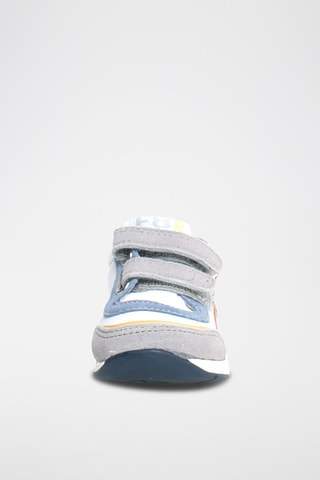 Sneakers in pelle New Ferdi - Bianco, giallo, arancione e grigio