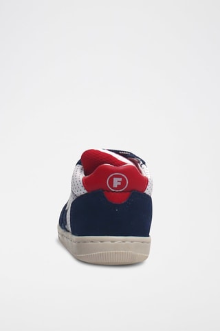 Sneakers in pelle - Bianco e blu