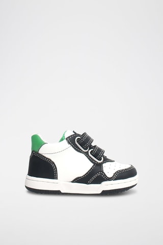 Sneakers in pelle Bounce - Bianco, nero e verde