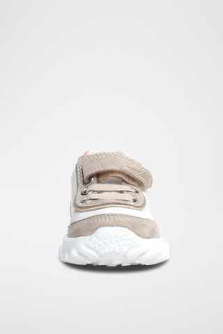 Sneakers in pelle scamosciata - Bianco e beige