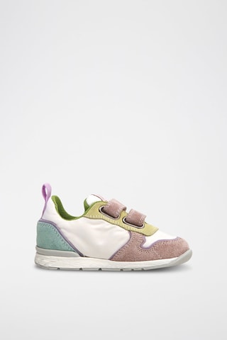 Sneakers in pelle - Bianco e rosa