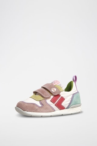 Sneakers in pelle - Bianco e rosa