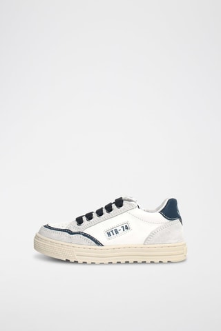 Sneakers in pelle Ariton - Bianco, blu e grigio
