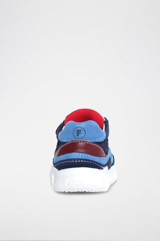 Sneakers in pelle Amantea - Bianco, rosso e blu