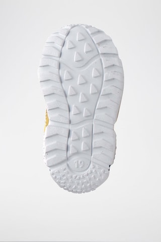 Sneakers in pelle Amantea - Bianco, blu e giallo