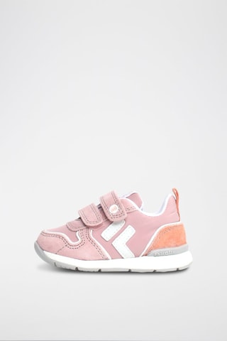 Sneakers in pelle Hack - Bianco, arancione e rosa