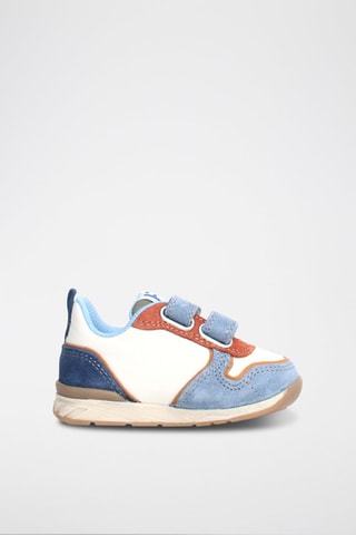 Sneakers in pelle Hack - Bianco, blu, verde e arancione