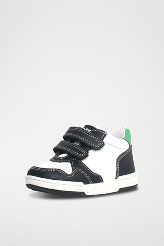 Sneakers in pelle Bounce - Bianco, nero e verde