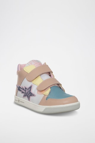 Sneakers in pelle - Bianco e rosa