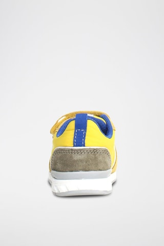 Sneakers in pelle Hack - Bianco, blu e giallo