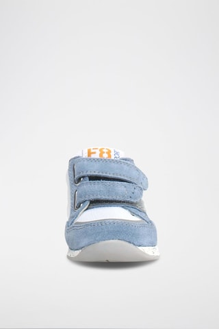Sneakers in pelle Fly - Bianco, blu, verde e arancione