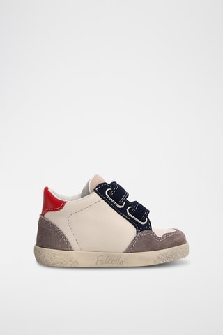 Sneakers in pelle - Grigio e nero