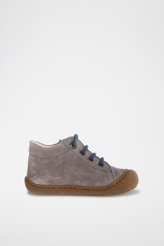 Sneakers alte in pelle - Antracite e blu