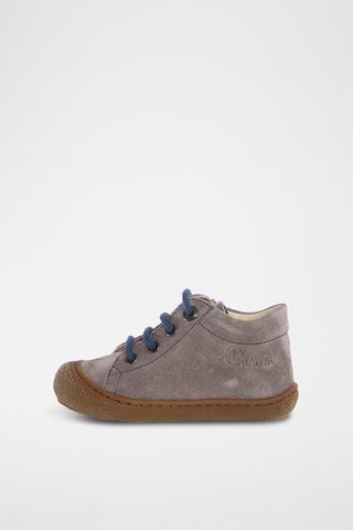 Sneakers alte in pelle - Antracite e blu