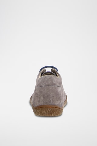 Sneakers alte in pelle - Antracite e blu