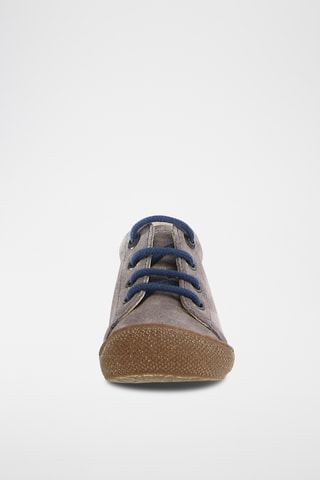 Sneakers alte in pelle - Antracite e blu