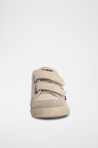 Sneakers in pelle - Beige e bianco