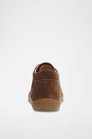 Sneakers alte in pelle - Marrone