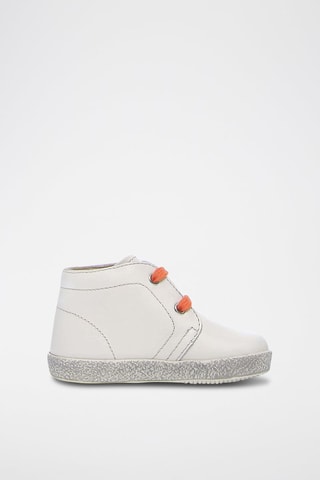 Stivaletti alti in pelle nappa Conte - Bianco