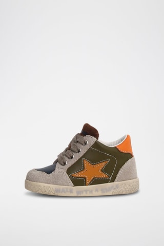 Sneakers in pelle - Grigio