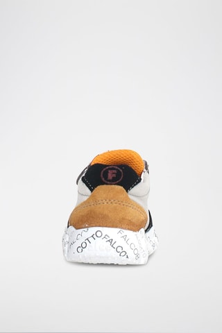 Sneakers in pelle Amantea - Bianco, nero e grigio