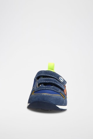 Sneakers in pelle - Blu e giallo