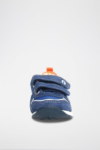 Sneakers in pelle Hack - Bianco, blu, arancione e grigio