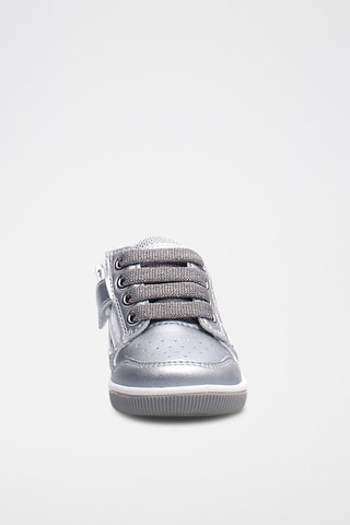 Sneakers in pelle - Nero e argentato