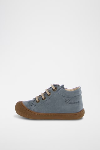 Sneakers alte in pelle - Blu