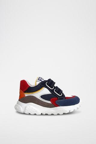 Sneakers in pelle - Blu e grigio