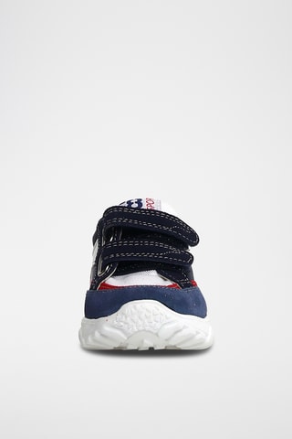 Sneakers in pelle - Blu e grigio