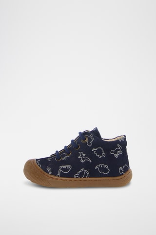 Sneakers alte in pelle - Navy