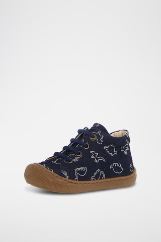 Sneakers alte in pelle - Navy