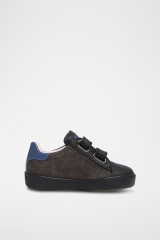 Sneakers in pelle - Nero e blu
