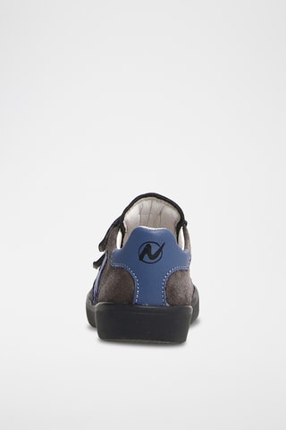 Sneakers in pelle - Nero e blu